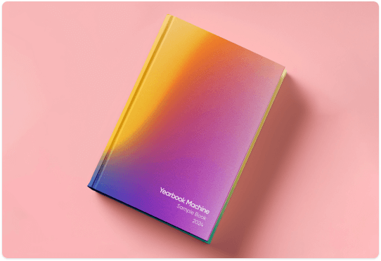 A sample yearbook and its cover options