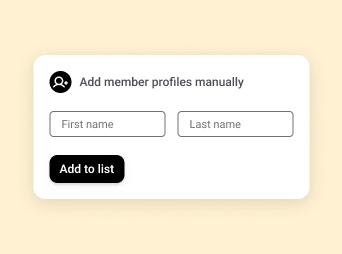 A profile created by an editor waiting to be claimed