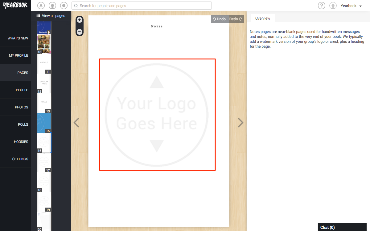 How do I put my logo in? « Support Yearbook Machine